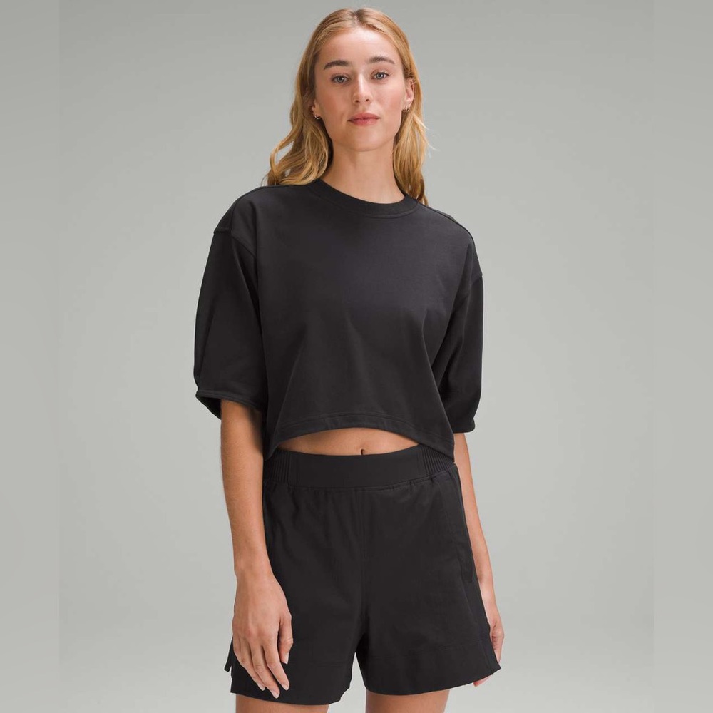 LULULEMON HEAVYWEIGHT COTTON CUT OUT TSHIRT